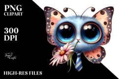 Butterfly Big Eyes Tie | Clipart Product Image 2