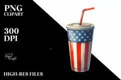 Watercolor Vintage Plastic Cup Flower Summer Product Image 3