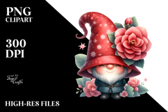 Cute Floral GNOME PNG Product Image 2