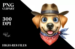 Expressive Labrador Goofy Smile Watercolor Clipart Product Image 3