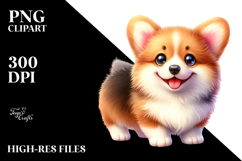 Cute Pembroke Welsh Corgi PNG Product Image 2