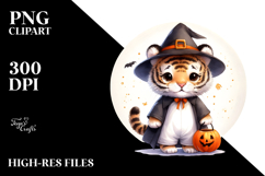 Festive Baby Tiger in Costume, Simple Design Product Image 2