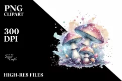 Detailed Magical Mushroom PNG Product Image 1