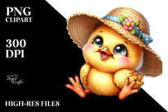 Proud Baby Chick | Sitting Clipart Product Image 2