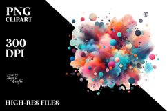 Colorful Abstract Particles | Sublimation Clipart Product Image 1