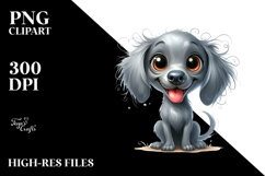 Cute Cartoon Weimaraner with Crazy Furr Product Image 2