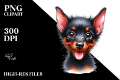 Happy Baby Doberman Pinscher, Transparent PNG Product Image 2