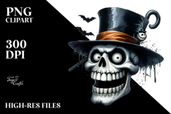 Funny Halloween Skull with Goofy Smile | Sublimation | Product Image 2