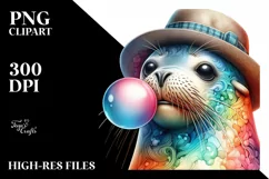 Quirky Seal Blowing Chewing Gum | Fun and Vibrant Theme Product Image 1