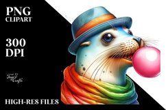 Quirky Seal Blowing Chewing Gum | Fun and Vibrant Theme Product Image 3