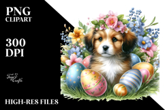 Adorned Cute Baby Dog PNG Product Image 2
