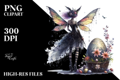 Gothic Fairy with Easter Egg PNG Product Image 2