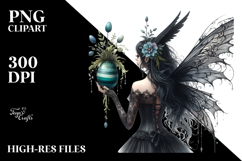 Gothic Fairy with Easter Egg PNG Product Image 2