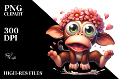 Exaggerated Monkey Puppy PNG Product Image 2