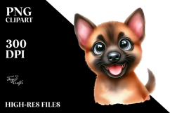 Happy Malinois, Watercolor PNG Product Image 2