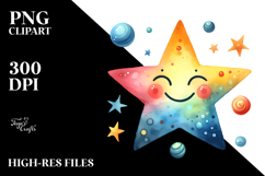 Very Simple Smiling Star PNG Product Image 2