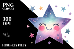 Very Simple Smiling Star PNG Product Image 2