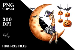 Watercolor Giraffe for Halloween, Transparent PNG Product Image 2