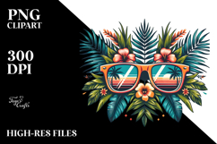Retro Tropical Sunglasses, 20 oz Tumbler Product Image 2