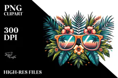 Retro Tropical Sunglasses, 20 oz Tumbler Product Image 2