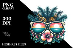 Retro Tropical Sunglasses, 20 oz Tumbler Product Image 2