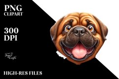 Funny Mastiff Popping Eyes | Clipart Product Image 3