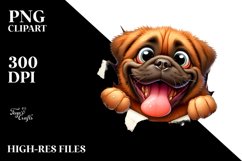 Funny Mastiff Popping Eyes | Clipart Product Image 3