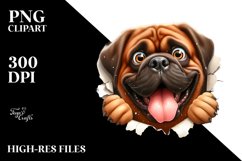 Funny Mastiff Popping Eyes | Clipart Product Image 1