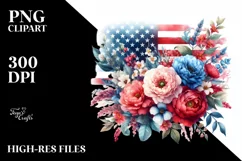 Detailed Watercolor USA Flowers Product Image 3