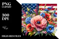 Detailed Watercolor USA Flowers Product Image 3