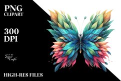 Vibrant Abstract Butterfly PNG Product Image 1