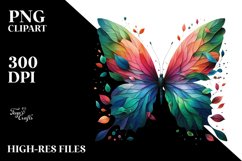 Vibrant Abstract Butterfly PNG Product Image 3