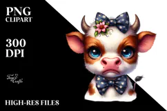 Disgusted Baby Cow PNG Product Image 2