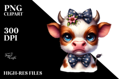 Disgusted Baby Cow PNG Product Image 2