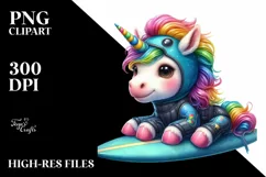 Baby Unicorn Wrestler PNG Product Image 1