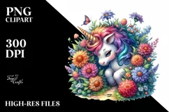 Baby Unicorn Hide Seek PNG Product Image 3