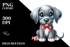Joyful Great Dane Cartoon PNG Product Image 2
