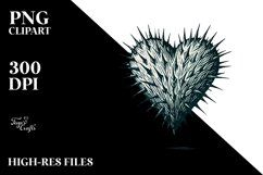 Heart with Spikes PNG Product Image 2