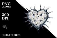 Heart with Spikes PNG Product Image 2