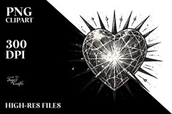 Heart with Spikes PNG Product Image 2