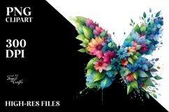 Vibrant Abstract Butterfly PNG Product Image 1