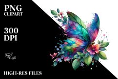 Vibrant Abstract Butterfly PNG Product Image 1