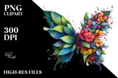 Vibrant Abstract Butterfly PNG Product Image 1