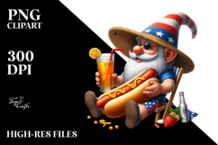 Gnome at Beach Drinking from Hotdog Product Image 2