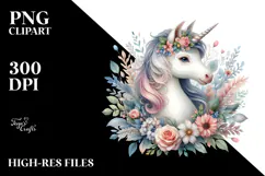 Expressive Baby Unicorn PNG Product Image 2