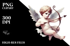 Washed Watercolor Cupid PNG Product Image 2