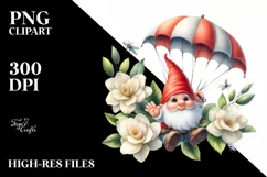 Air Gnome Gardenia Parachute | Clipart Product Image 3