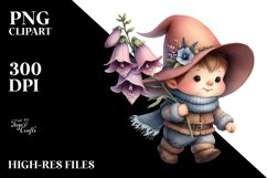 Baby Gnome with Foxglove Product Image 2