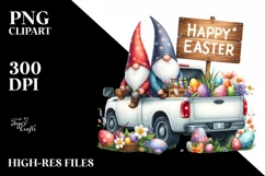 Easter Gnomes Clipart |T-shirt, Mug PNG Product Image 8