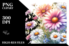Watercolor Floral Frame with Hawaiian Flowers | Clipart Product Image 2